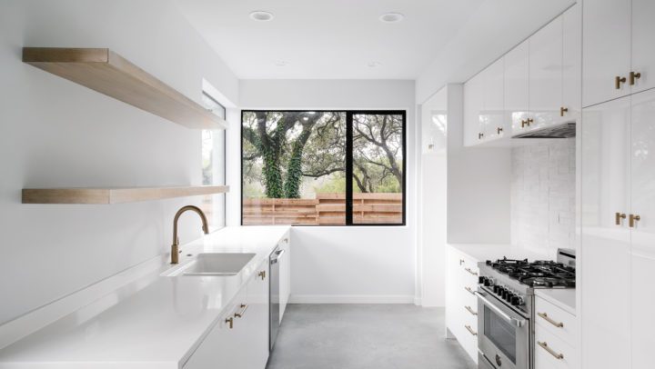 flip house: bright white modern kitchen